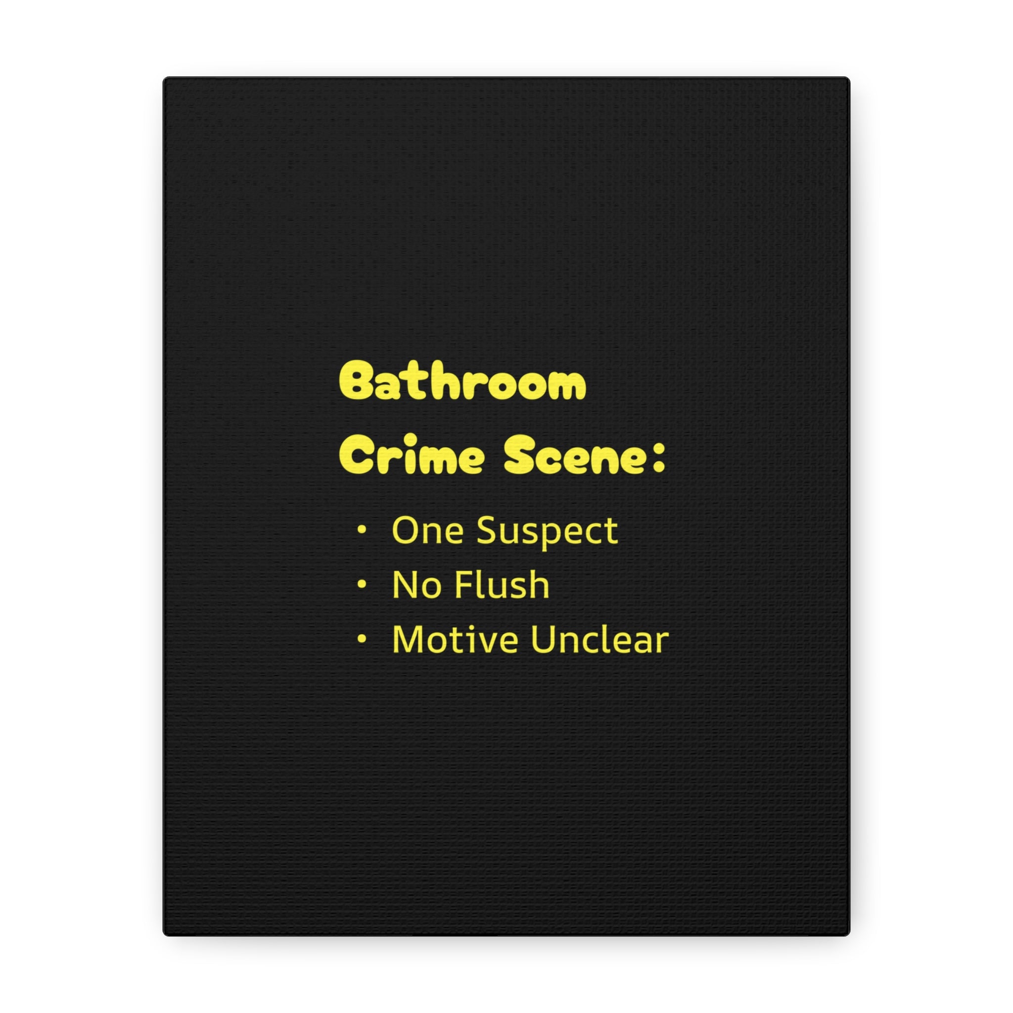 Bathroom Crime Scene
