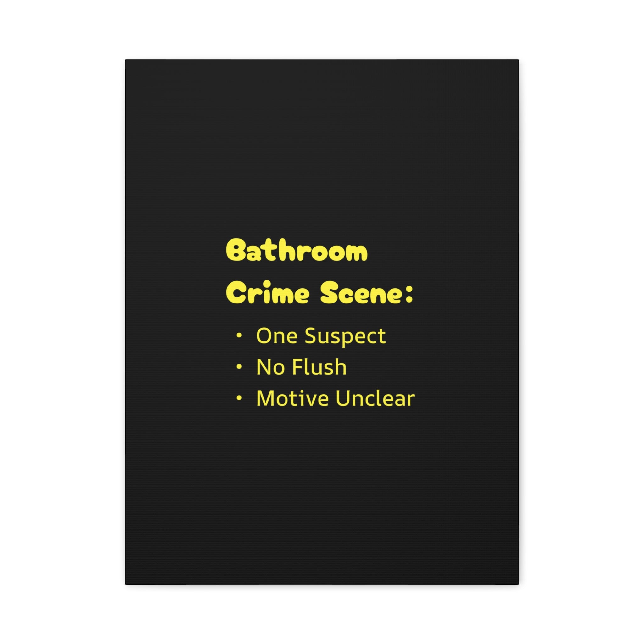 Bathroom Crime Scene