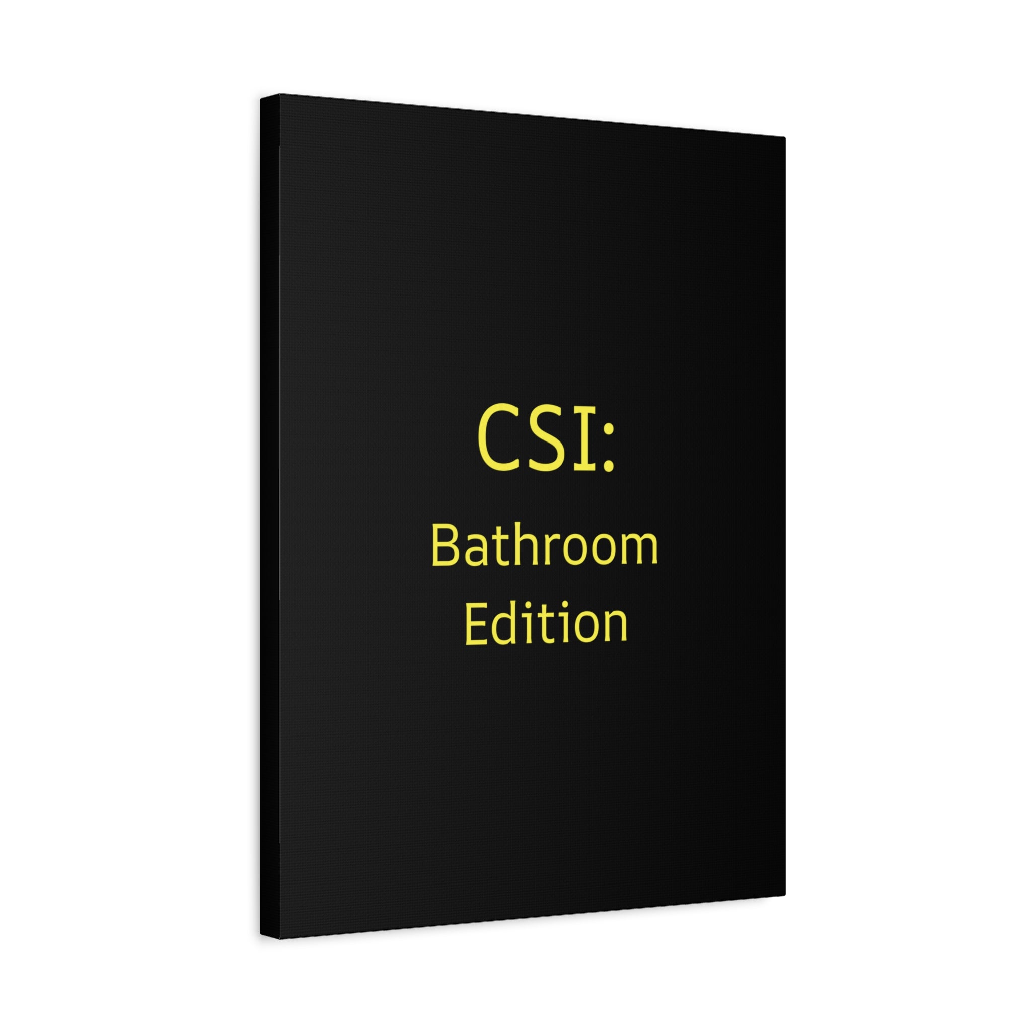 CSI: Bathroom Edition