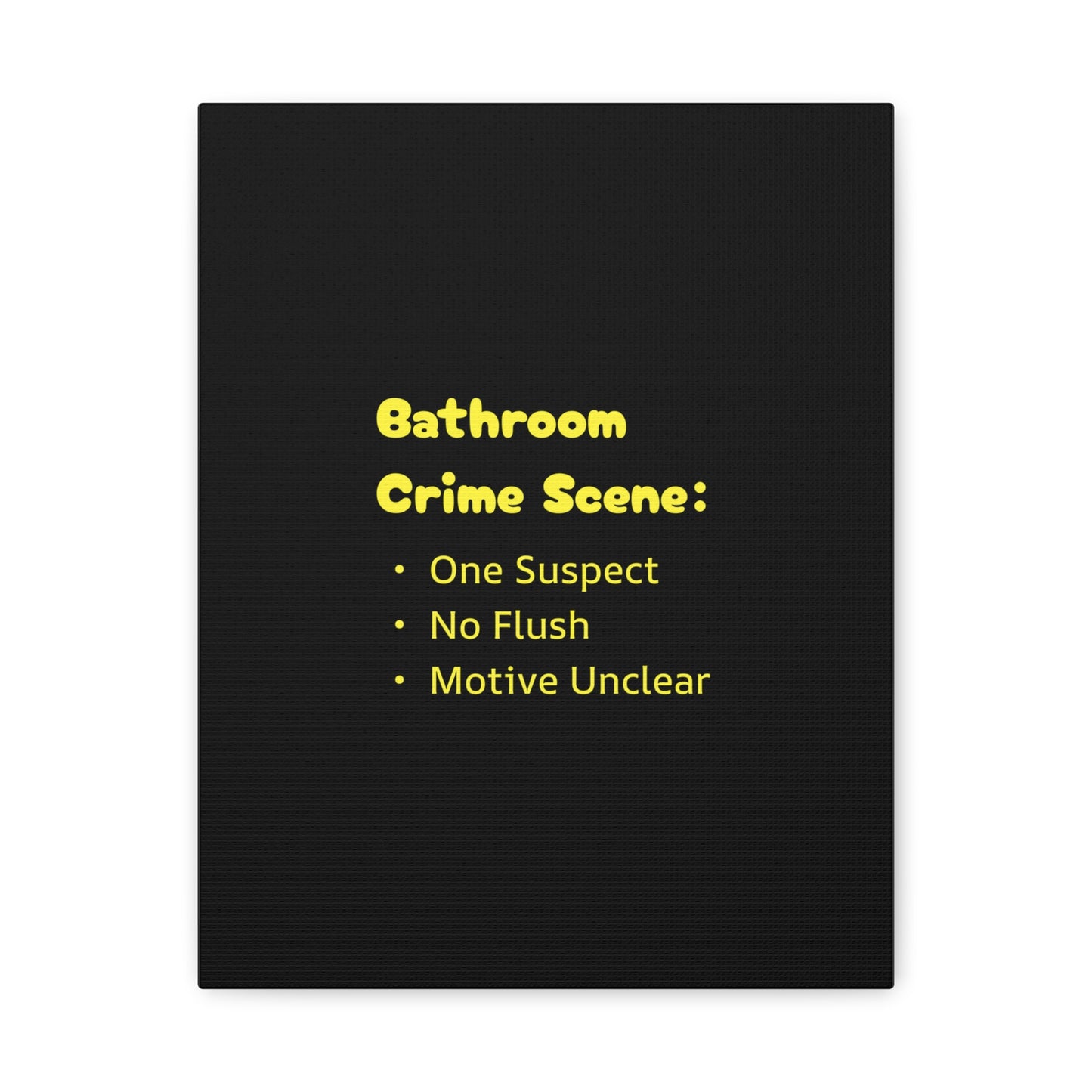 Bathroom Crime Scene