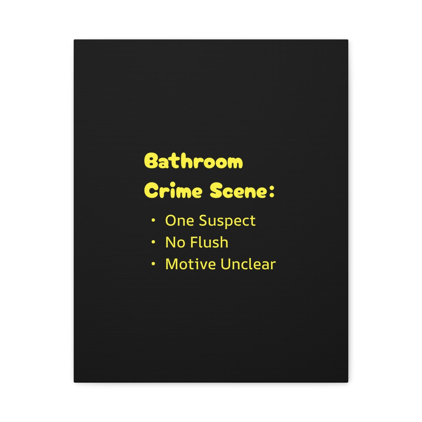 Bathroom Crime Scene