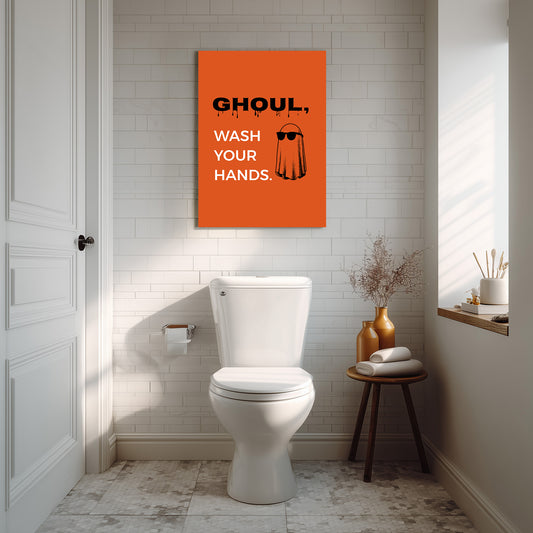 Halloween Wall Art: Ghoul Wash Your Hands