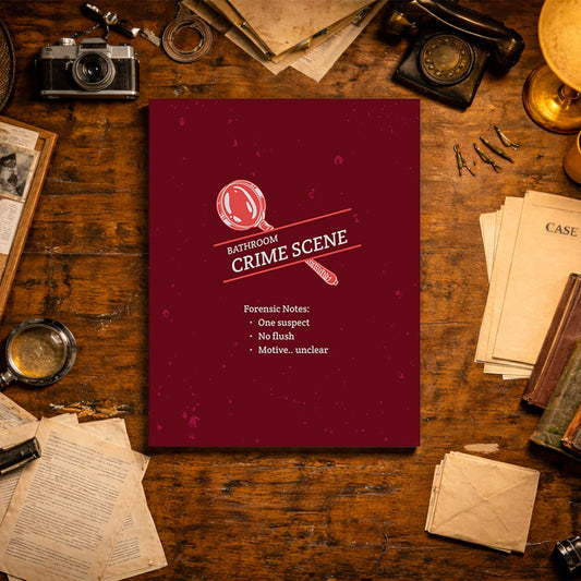 Bathroom Crime Scene Maroon